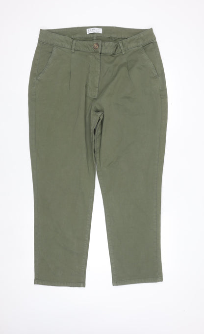 Primark Women’s Green Straight Denim Jeans Size 18 Regular Fit