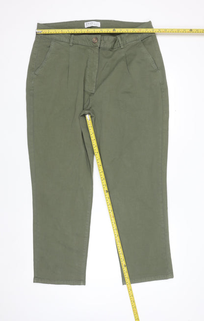 Primark Women’s Green Straight Denim Jeans Size 18 Regular Fit