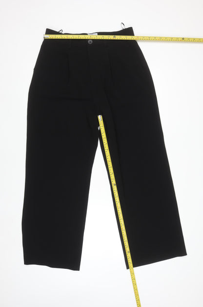 Savida Women’s Black Wide-Leg Dress Pants Size 12 Tailored Fit