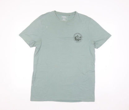 Mountain Warehouse Men’s Green Outdoor Graphic T-Shirt Size L Cotton