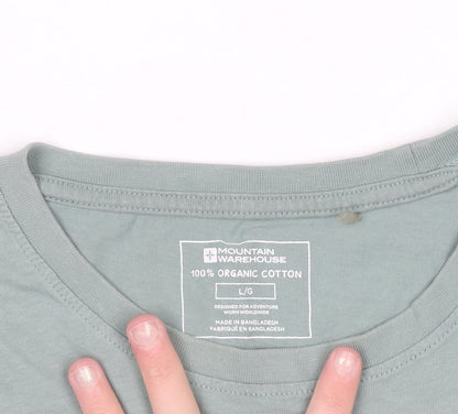 Mountain Warehouse Men’s Green Outdoor Graphic T-Shirt Size L Cotton