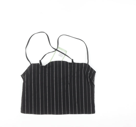 H&M Divided Women’s Black Striped Camisole Top Size 12
