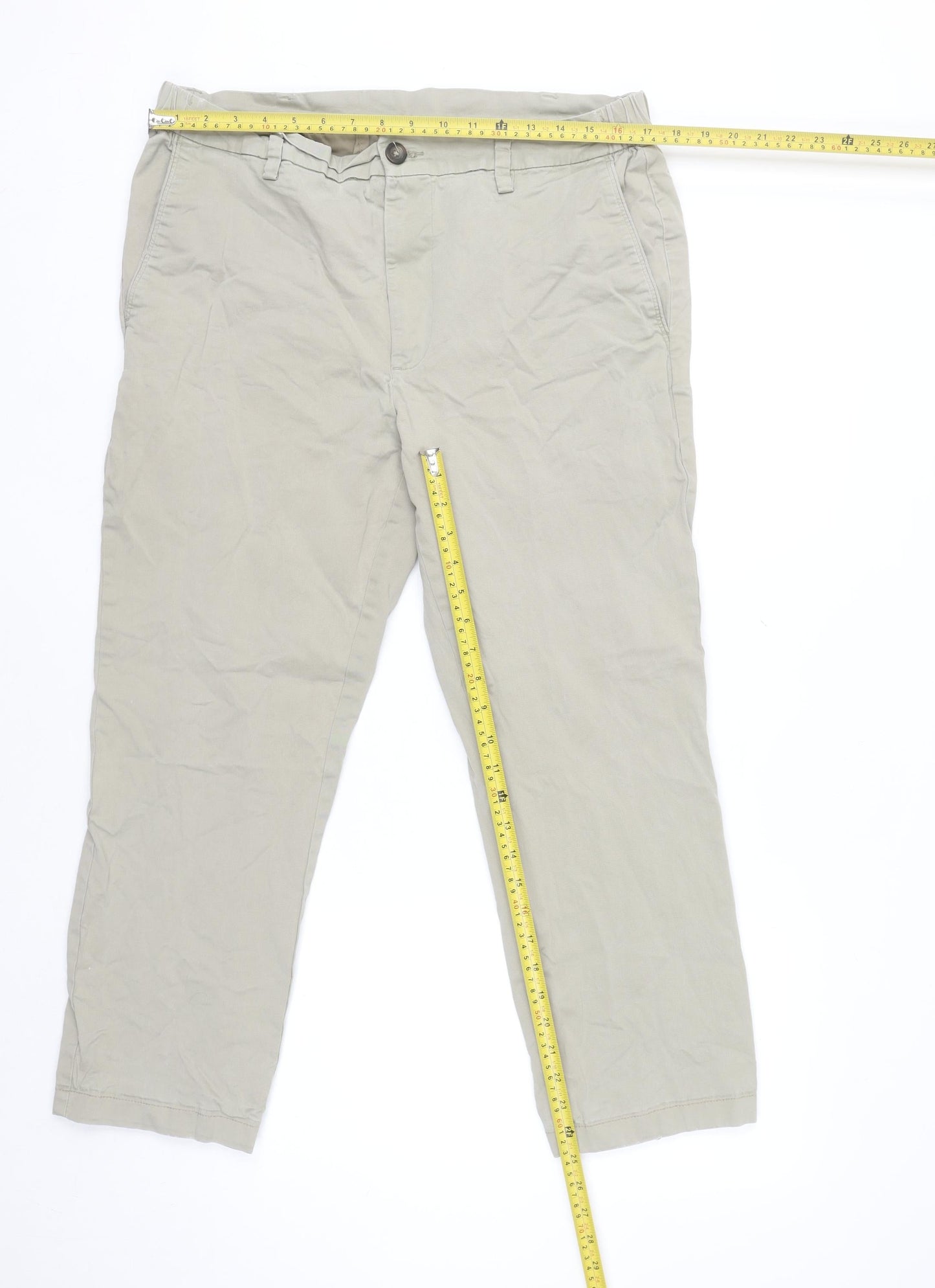 St. Bernard for Dunnes Stores Men's Beige 36N Cotton Chino Trousers