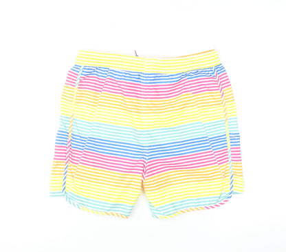 Mountain Warehouse Boys Multicoloured Striped Swim Shorts 6-7 Years Quick Dry