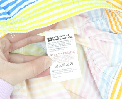 Mountain Warehouse Boys Multicoloured Striped Swim Shorts 6-7 Years Quick Dry