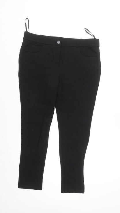 Dunnes Women Black Size 14 Stretch Jegging Slim Fit Trousers