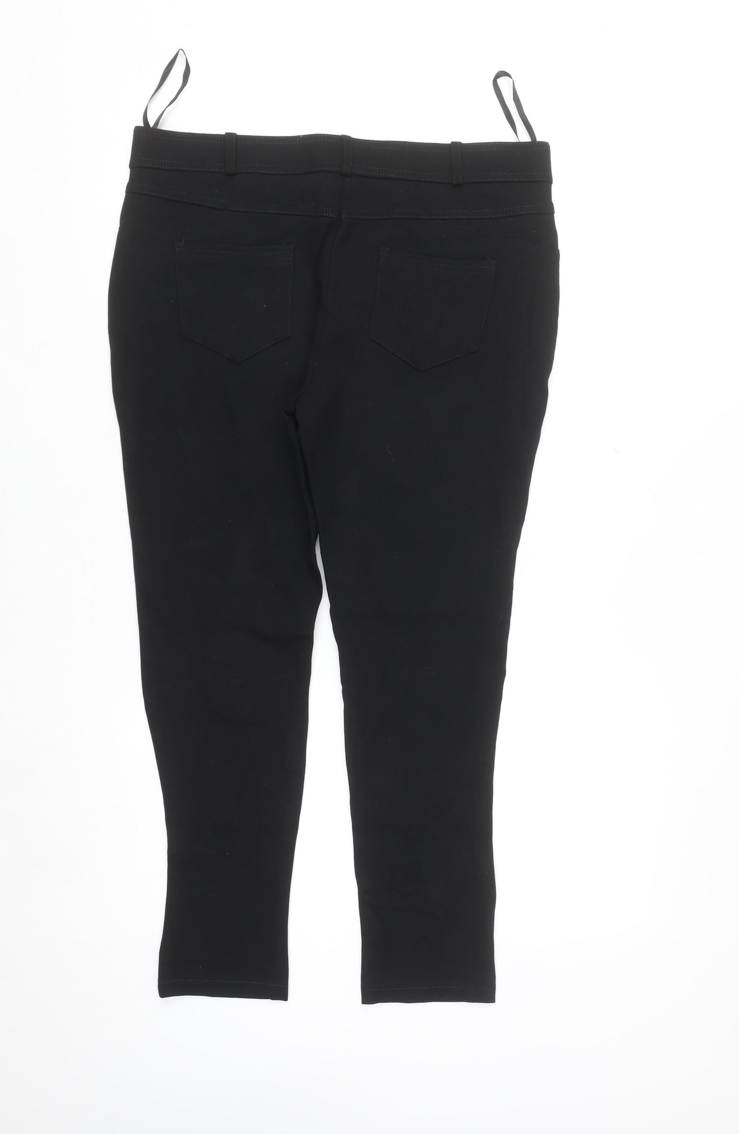 Dunnes Women Black Size 14 Stretch Jegging Slim Fit Trousers