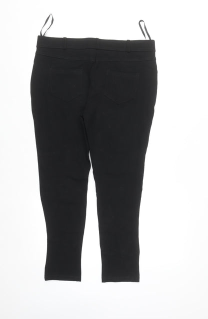 Dunnes Women Black Size 14 Stretch Jegging Slim Fit Trousers