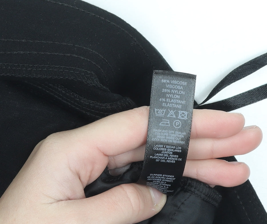 Dunnes Women Black Size 14 Stretch Jegging Slim Fit Trousers