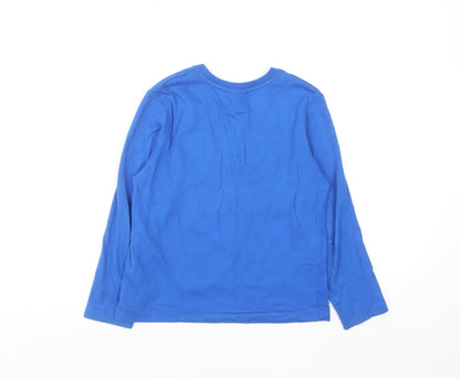 Sonic The Hedgehog Boys Blue Long Sleeve Graphic T-Shirt 6-7 Years