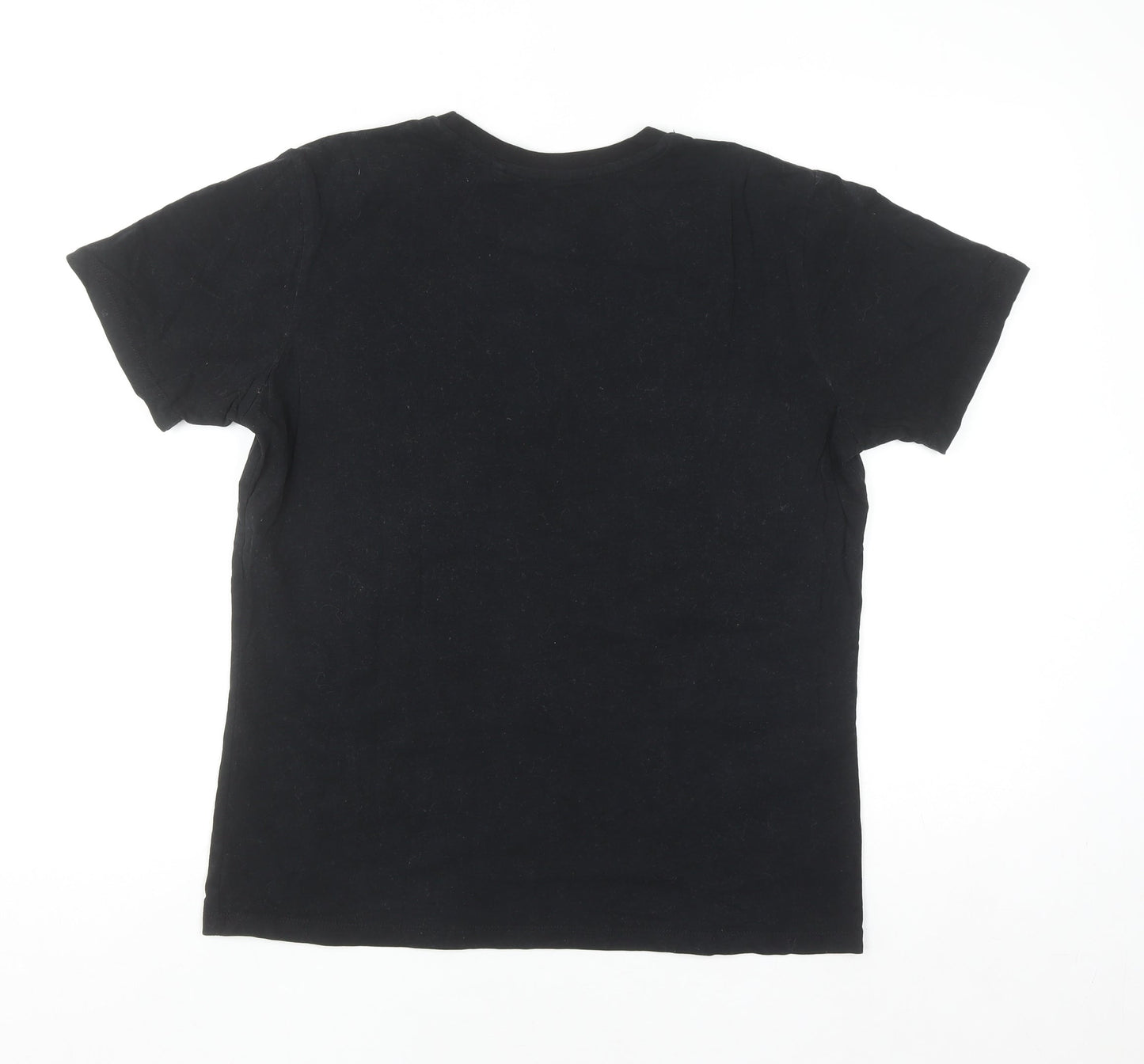 Diesel Men's Black Cotton Crew Neck Short Sleeve T-Shirt Size S