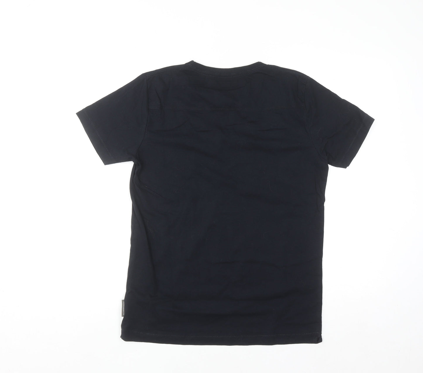 French Connection Men's Black Cotton Crew Neck T-Shirt Size S