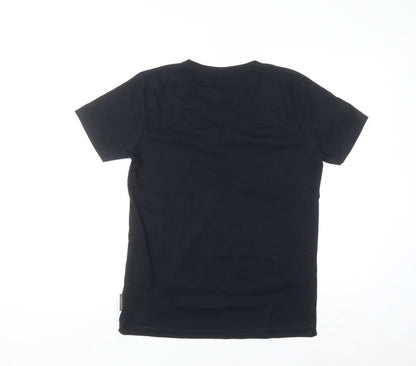 French Connection Men's Black Cotton Crew Neck T-Shirt Size S