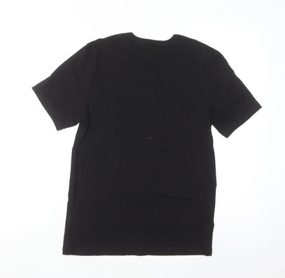 BOSS Men's Black Cotton Crew Neck Short Sleeve T-Shirt Size S
