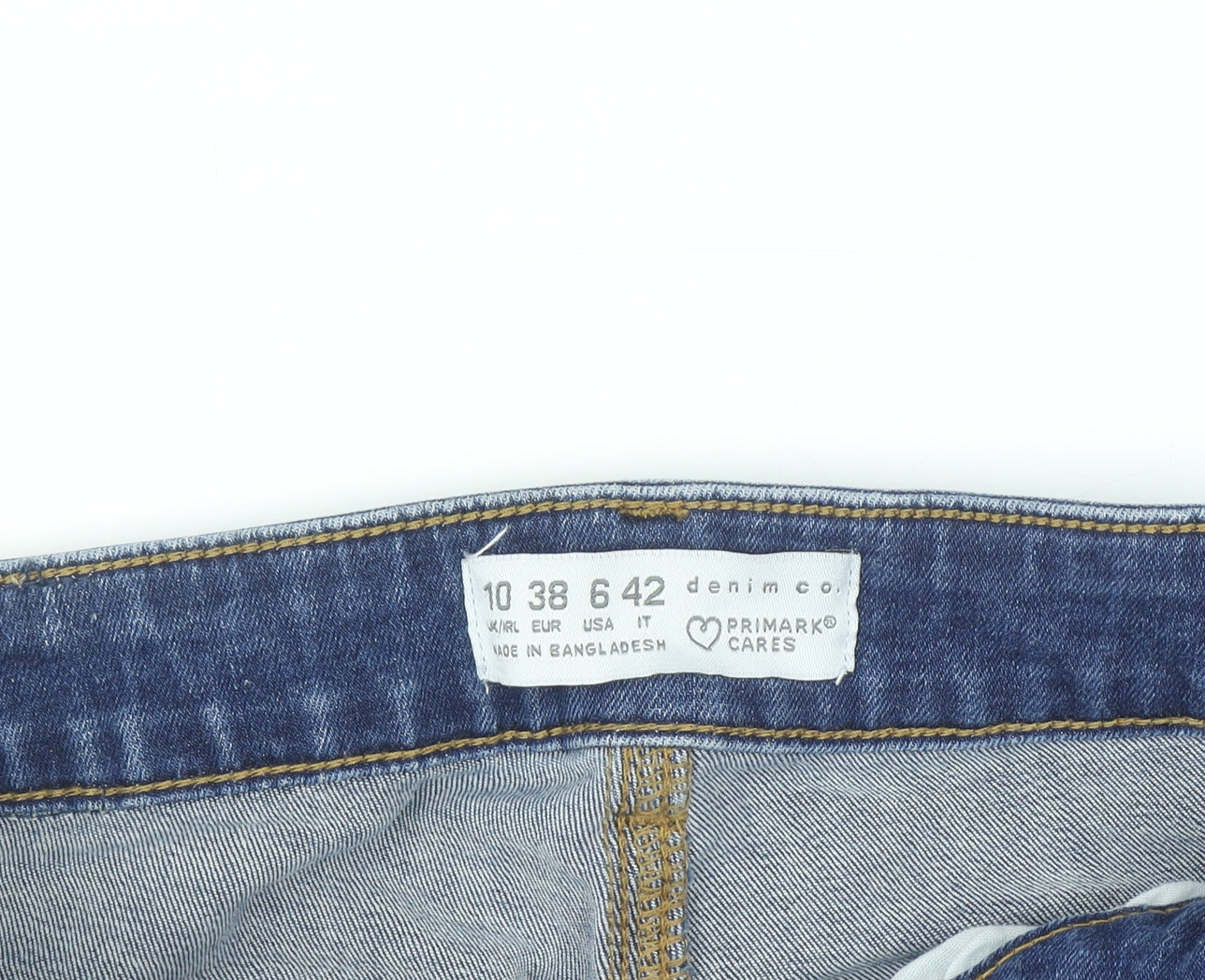 Primark Denim Co Women Blue Size 10 Skinny Jeans Stretch Mid Rise