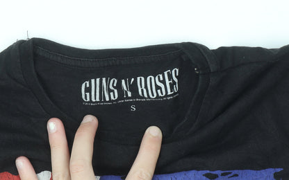 Guns N' Roses Men's Black Band Graphic T-Shirt Size S Rock Style