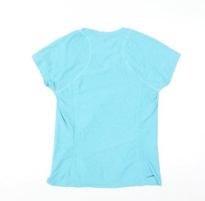 Reebok Women Blue Sports T-Shirt Small Moisture Wicking
