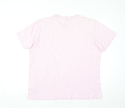 Polo Ralph Lauren Men's Pink Crew Neck Cotton T-Shirt Size L