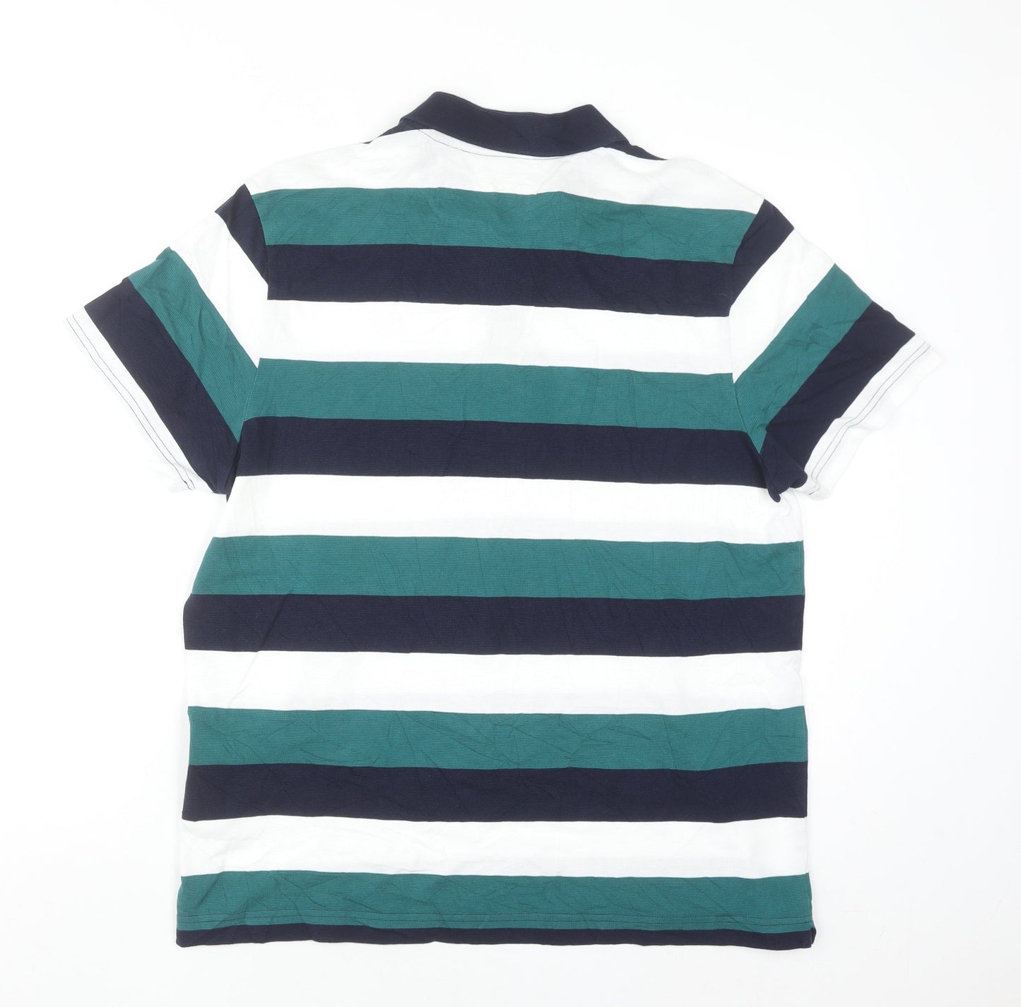 Lacoste Sport Men's Multicoloured Striped Cotton Polo Shirt XL