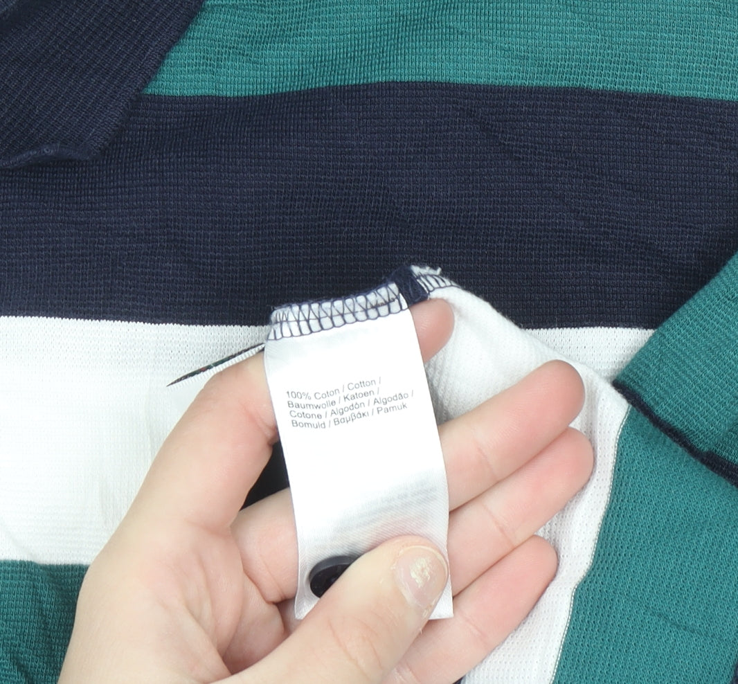 Lacoste Sport Men's Multicoloured Striped Cotton Polo Shirt XL