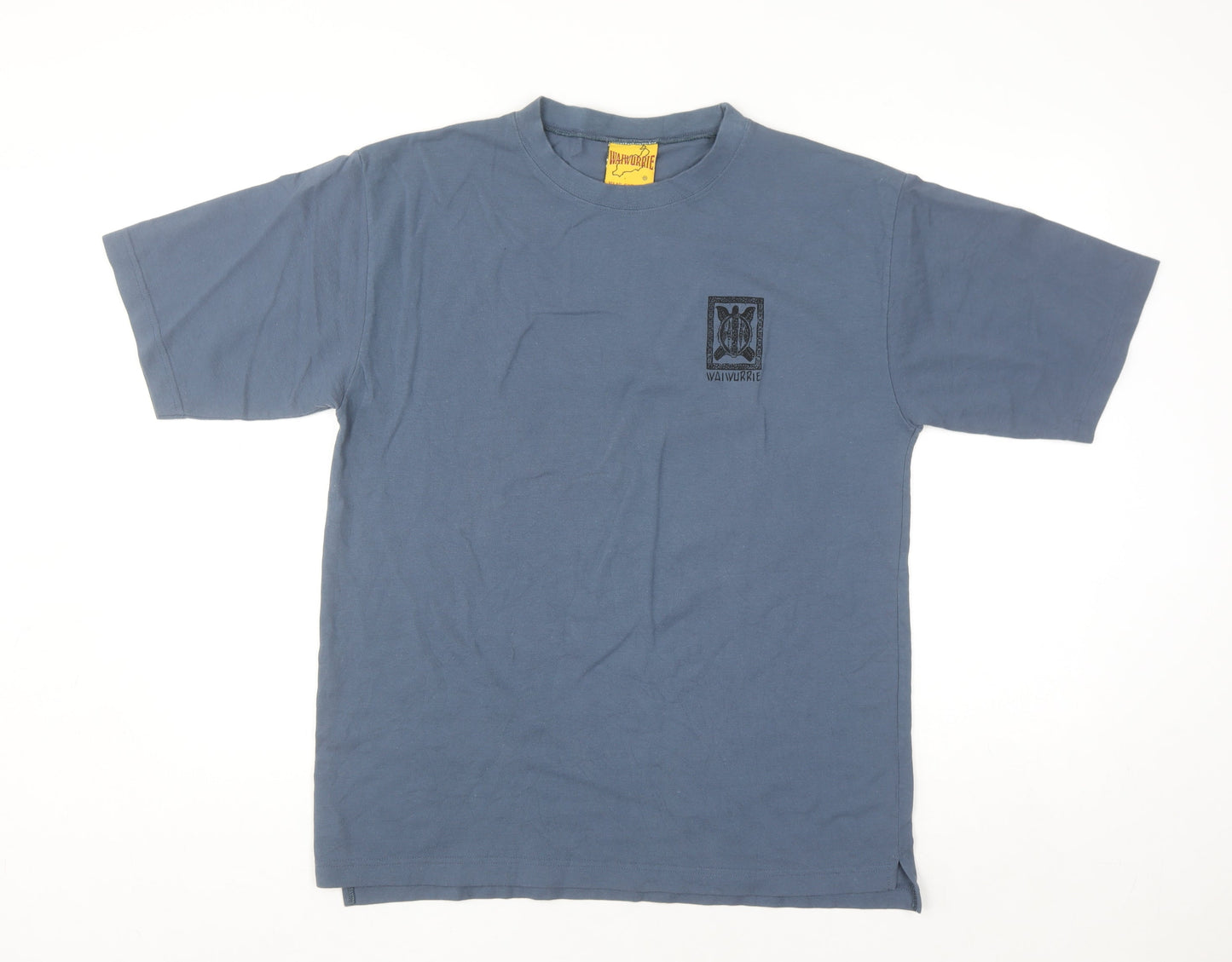 WAIWURRIE Men's Blue Graphic Cotton T-Shirt Medium Vintage Style