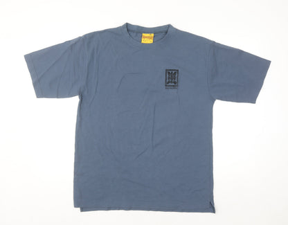 WAIWURRIE Men's Blue Graphic Cotton T-Shirt Medium Vintage Style
