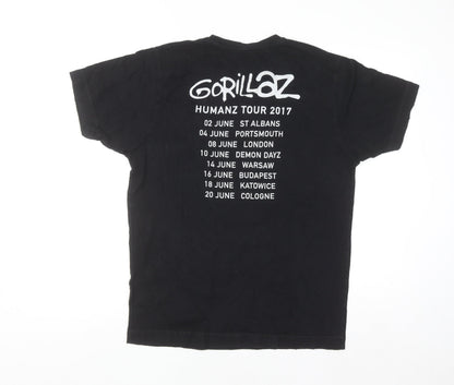G Foot Men’s Black Gorillaz Humanz Tour 2017 Cotton T-Shirt M