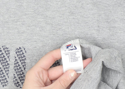 FILA Men's Grey XL Short Sleeve Cotton Graphic T-Shirt