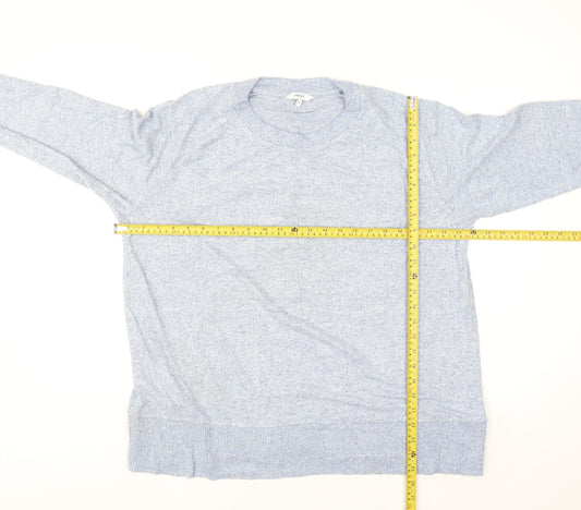 Next Women's Blue Crew Neck Long Sleeve Knit Jumper Size 20