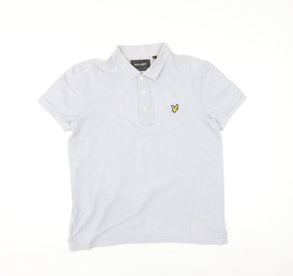 Lyle & Scott Men's Grey M Cotton Polo Shirt Short Sleeve Classic Fit