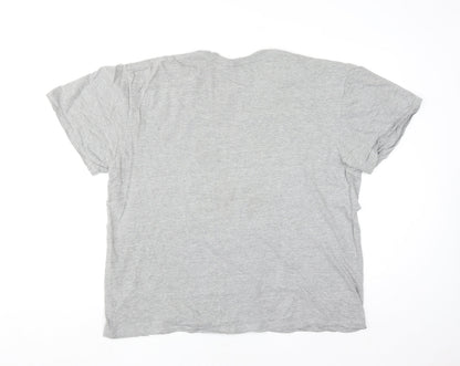 Keya Men’s Grey 3XL Cyprus Graphic Crew Neck T-Shirt