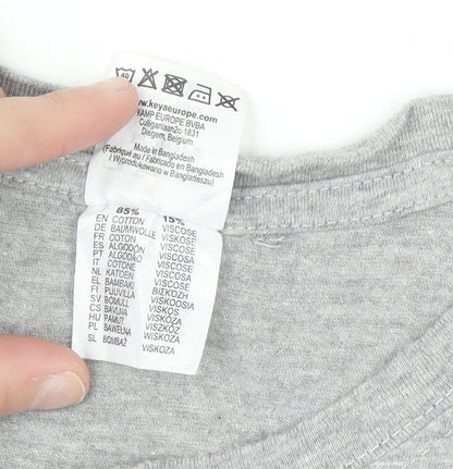 Keya Men’s Grey 3XL Cyprus Graphic Crew Neck T-Shirt