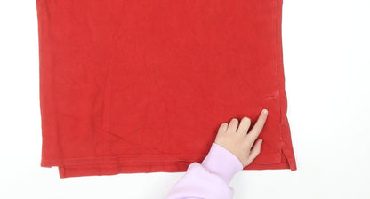 Ralph Lauren Men's Red Custom Slim Fit Polo Shirt Size L