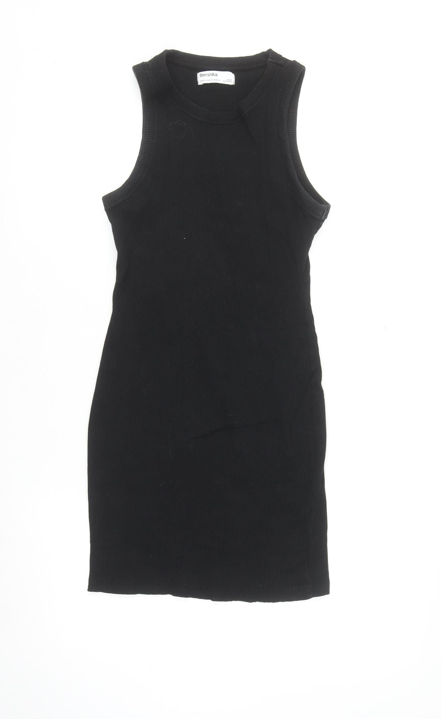 Bershka Women’s Black Sleeveless Bodycon Short Dress Size 12