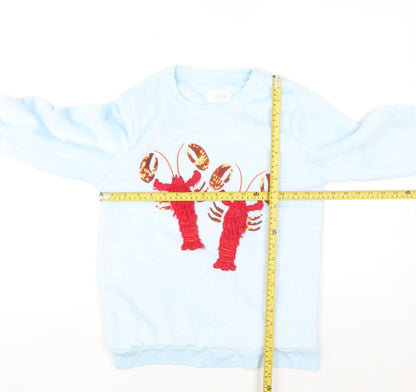 Savida Women’s Blue Lobster Fleece Pyjama Set Size 14