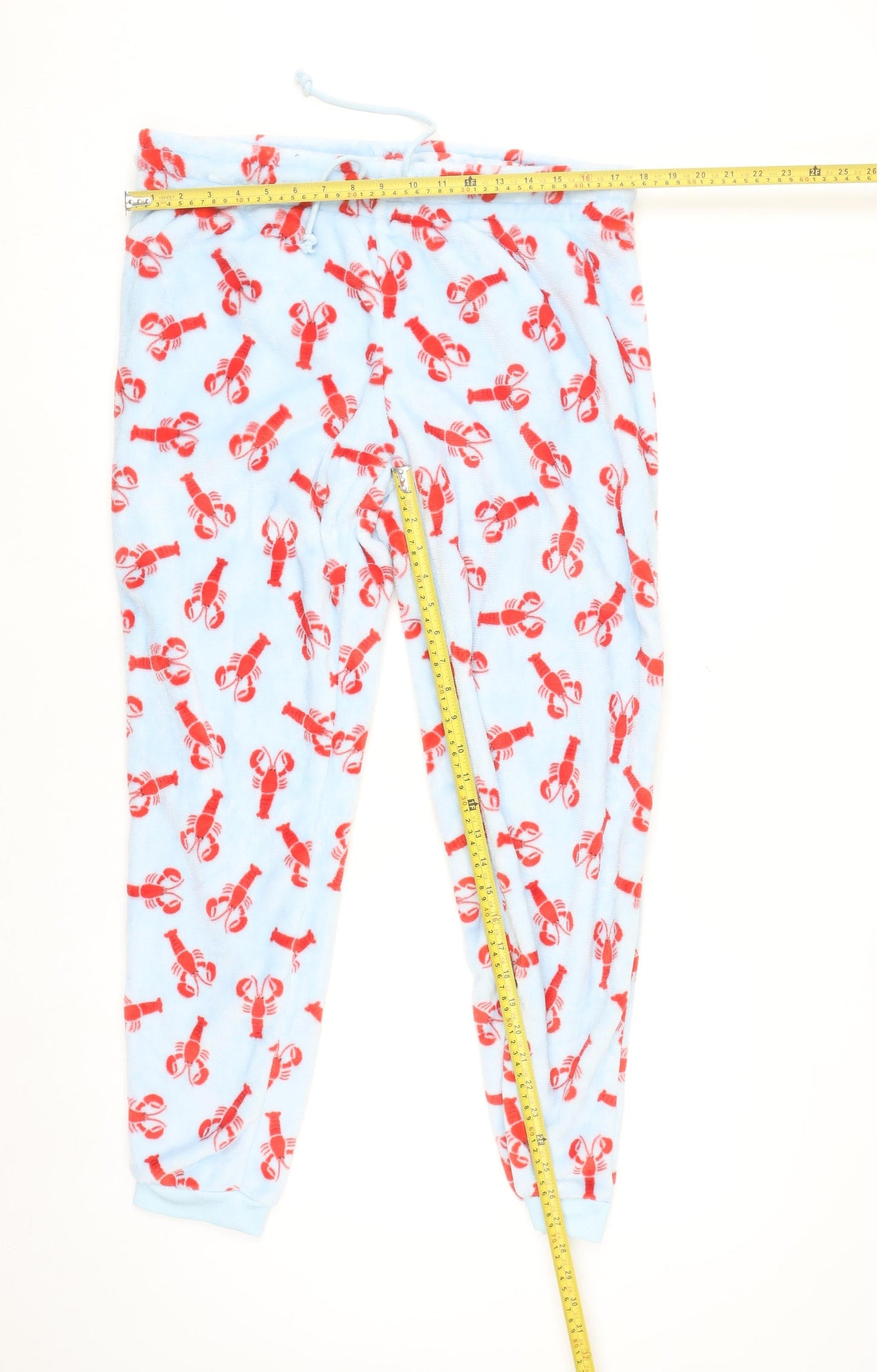 Savida Women’s Blue Lobster Fleece Pyjama Set Size 14