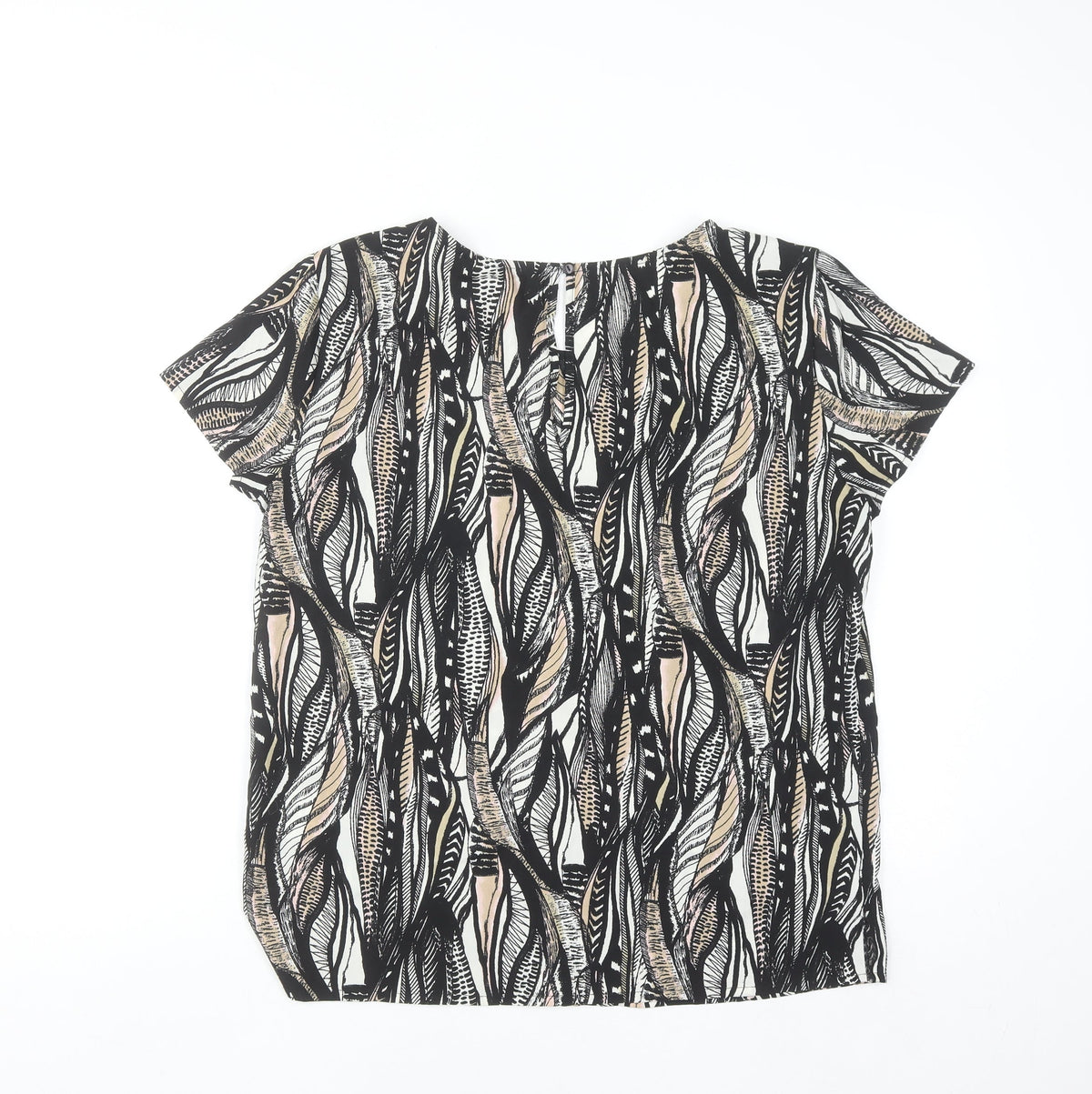 Soaked In Luxury Women's Multicoloured Abstract Blouse Size M