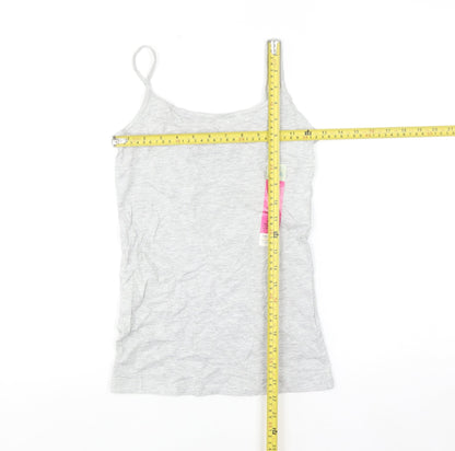 Primark Womens Grey XS Camisole Stretch Tank Top