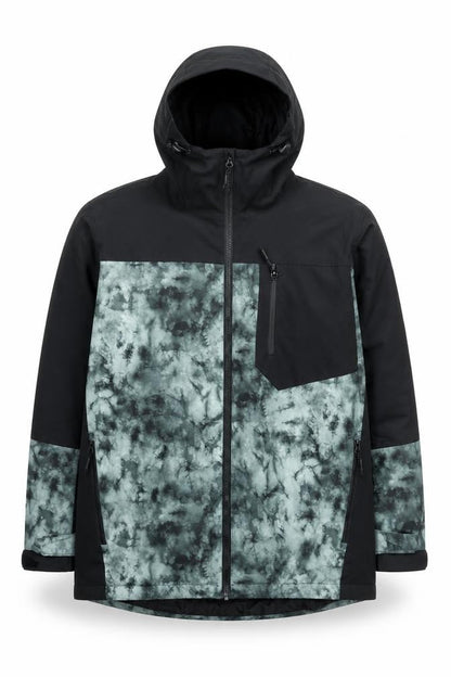 Crivit Men’s Black Hooded Waterproof Parka Jacket L 42in Winter Outdoor