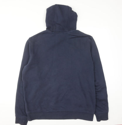 Nike Men's Blue XL Pullover Hoodie Fleece Cotton Logo Sportswear