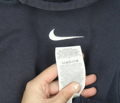 Nike Men's Blue XL Pullover Hoodie Fleece Cotton Logo Sportswear