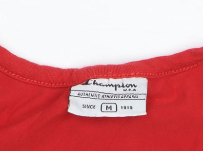 Champion Women's Red Racerback Tank Top M Slim Fit Activewear