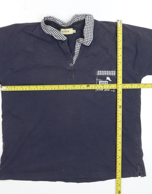 Alice Collins Golf Women's Navy Blue Polo Shirt Size 14