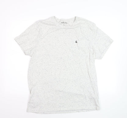 Jack Wills Men's Grey Speckled Slim Fit Crew Neck T-Shirt XL