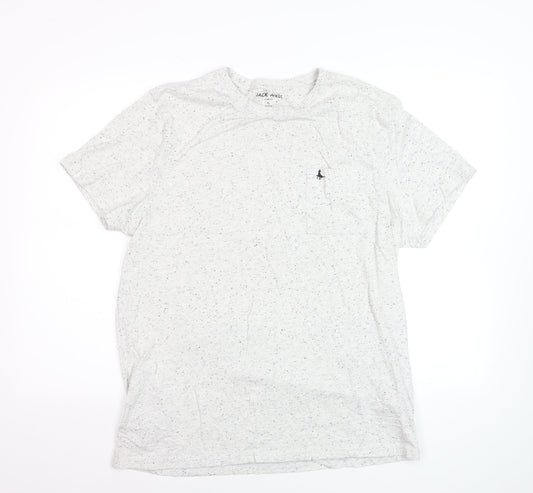 Jack Wills Men's Grey Speckled Slim Fit Crew Neck T-Shirt XL