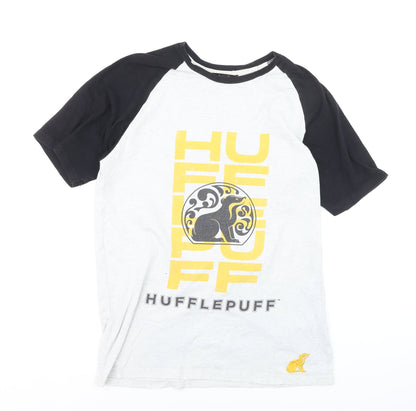 Harry Potter Hufflepuff Men's Multicoloured Graphic T-Shirt Size S