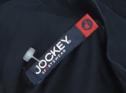 Jockey Mens Blue Long Sleeve Roll Neck Cotton Stretch Top M
