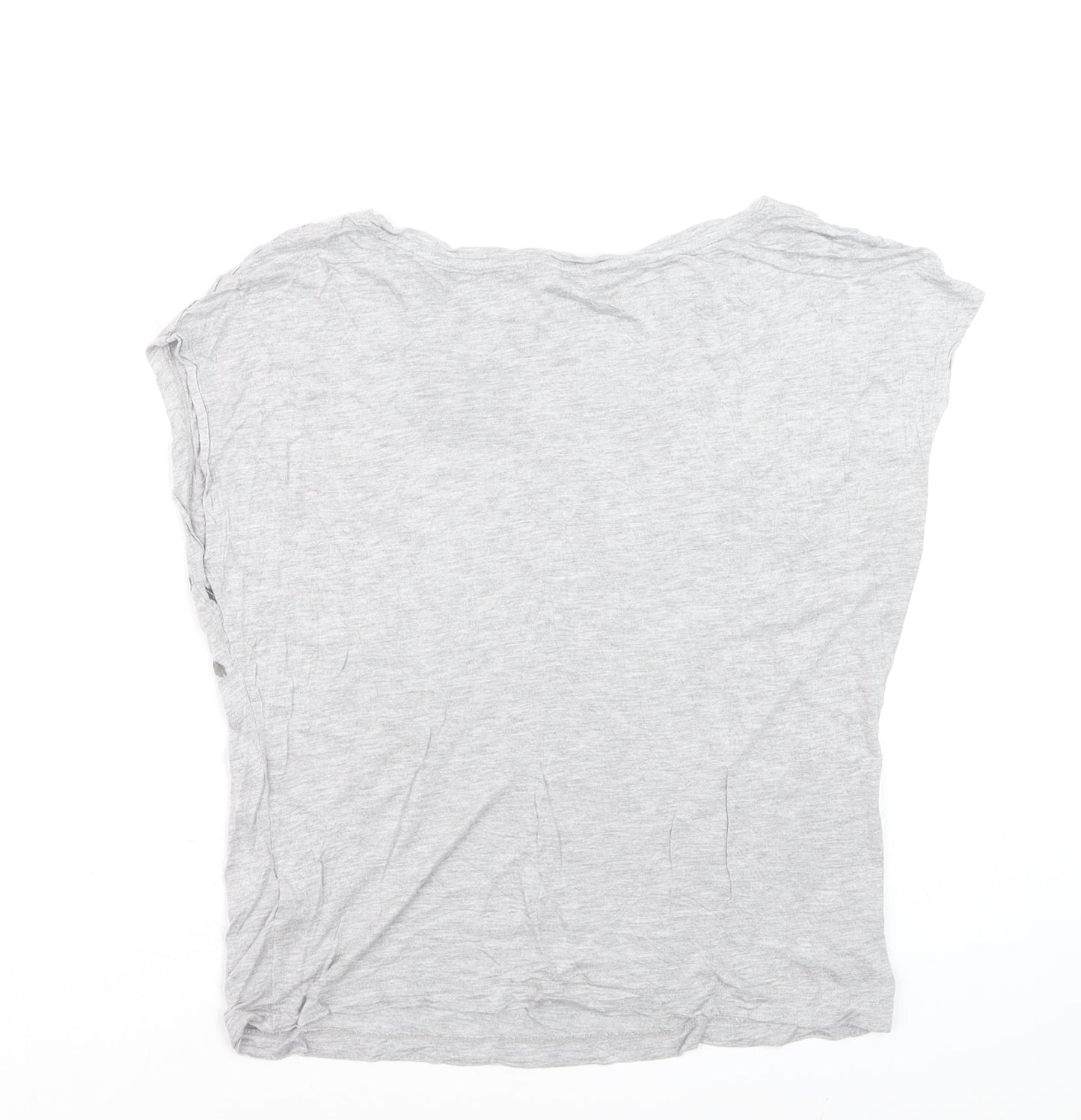 Mint Velvet Women's Grey Bird Print Viscose T-Shirt Size 10