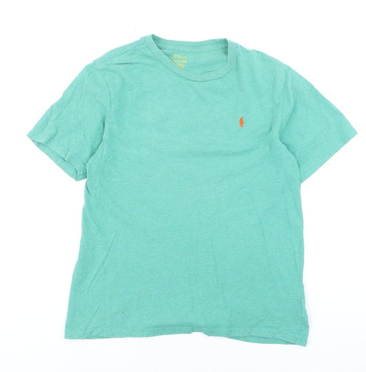 Polo Ralph Lauren Men's Green Crew Neck Cotton T-Shirt L