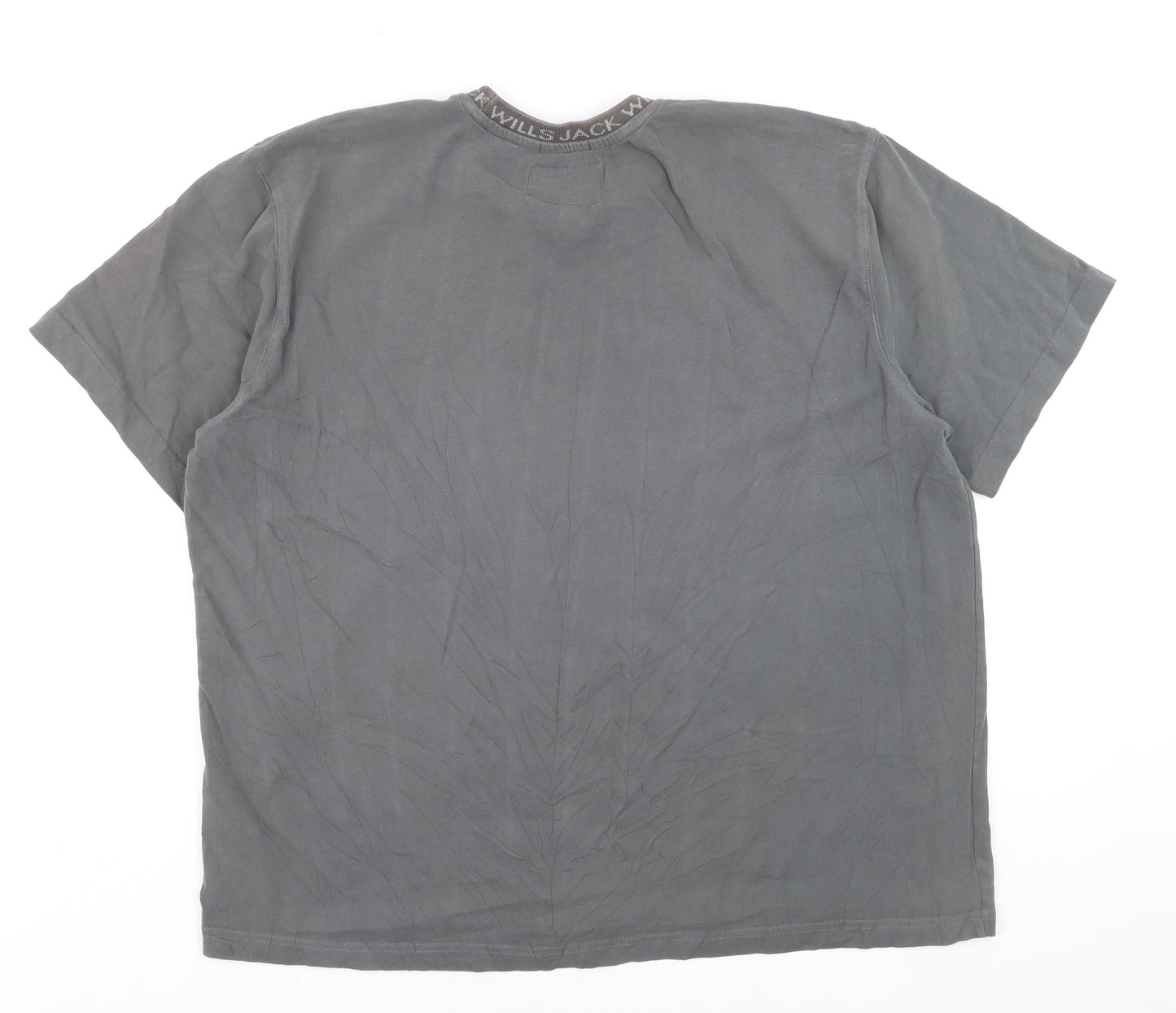 Jack Wills Men’s Grey Relaxed Fit Cotton T-Shirt XL